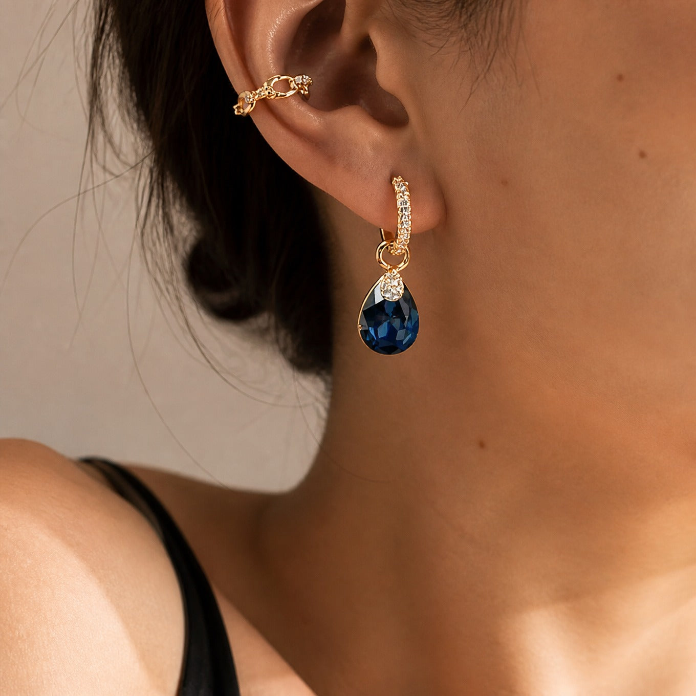 Exquisite Sapphire Drop Earrings