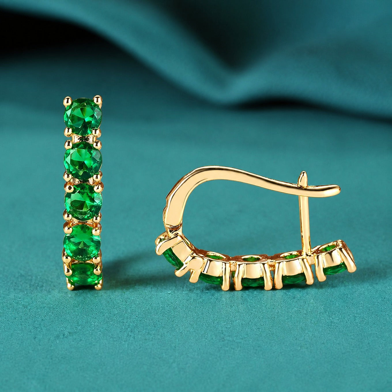 Emerald Seraph Drop Earrings