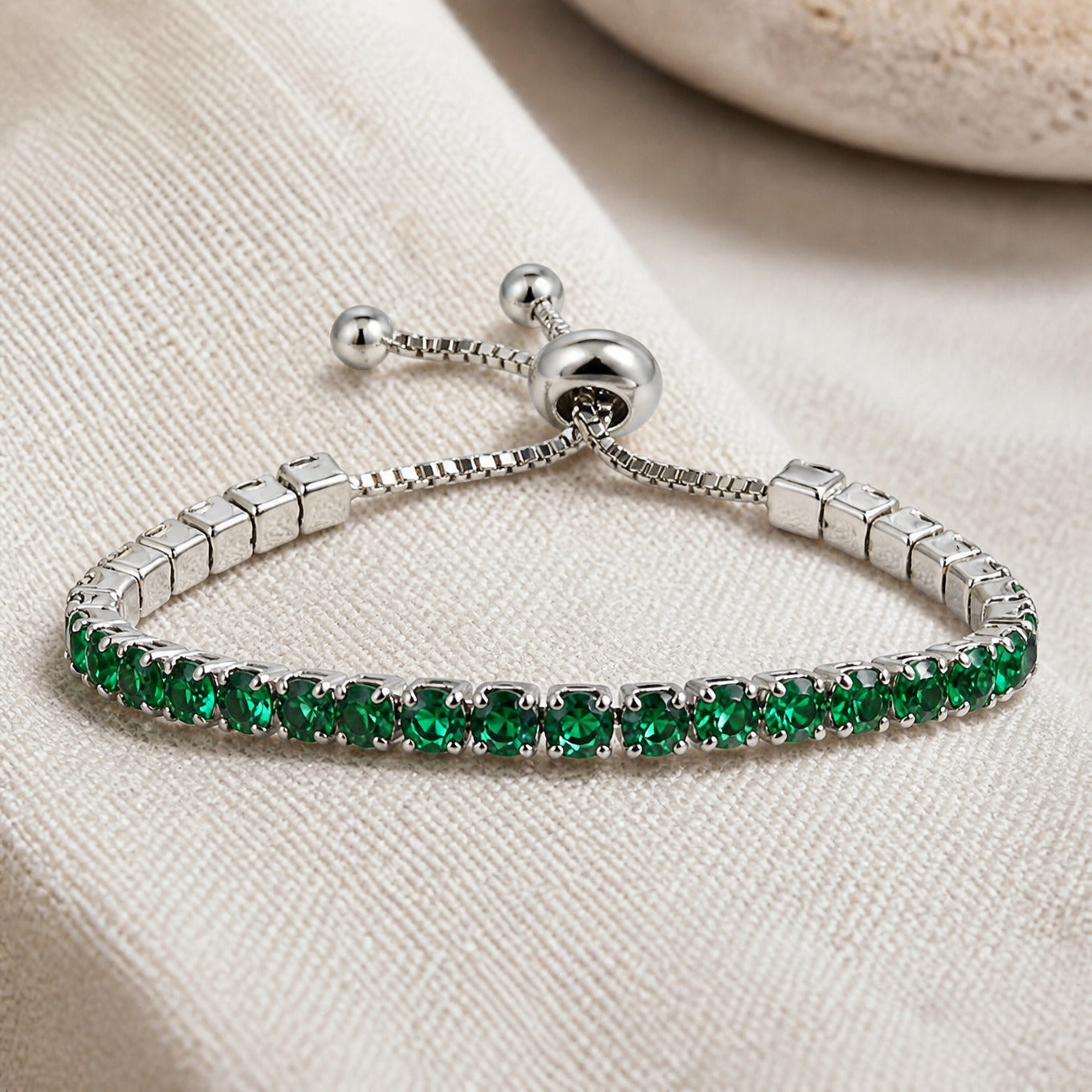 Emerald Silhouette Cuff Bracelet