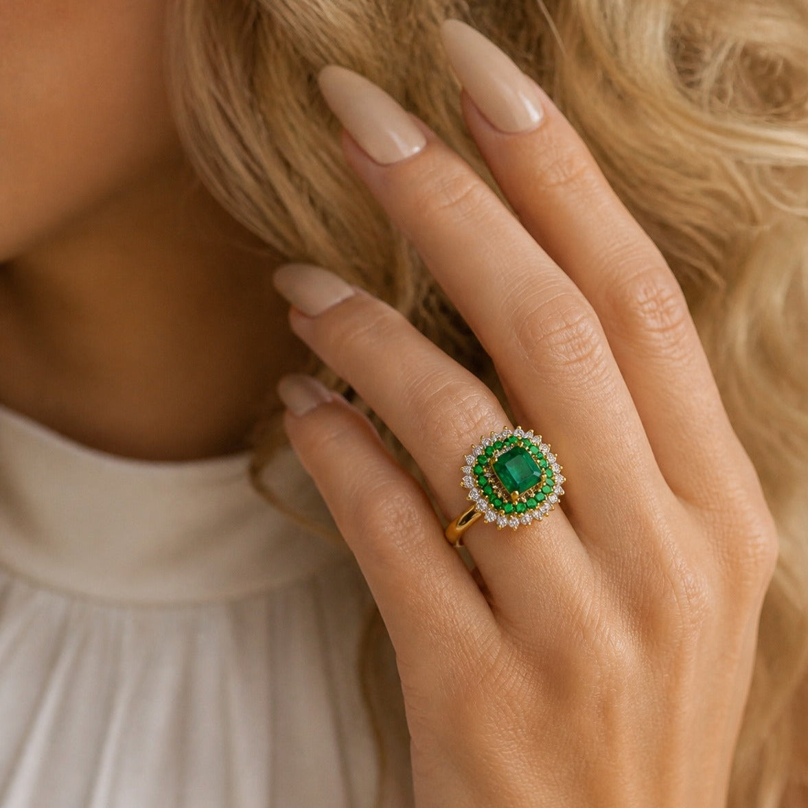 Emerald Duchess Statement Ring