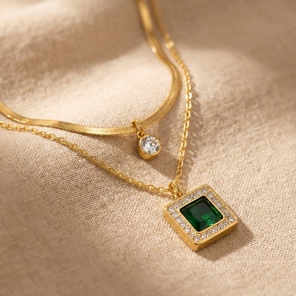 Tirena Valeure Emerald Necklace