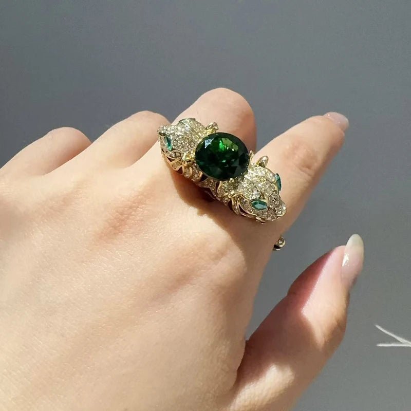 Panther Queen Statement Ring