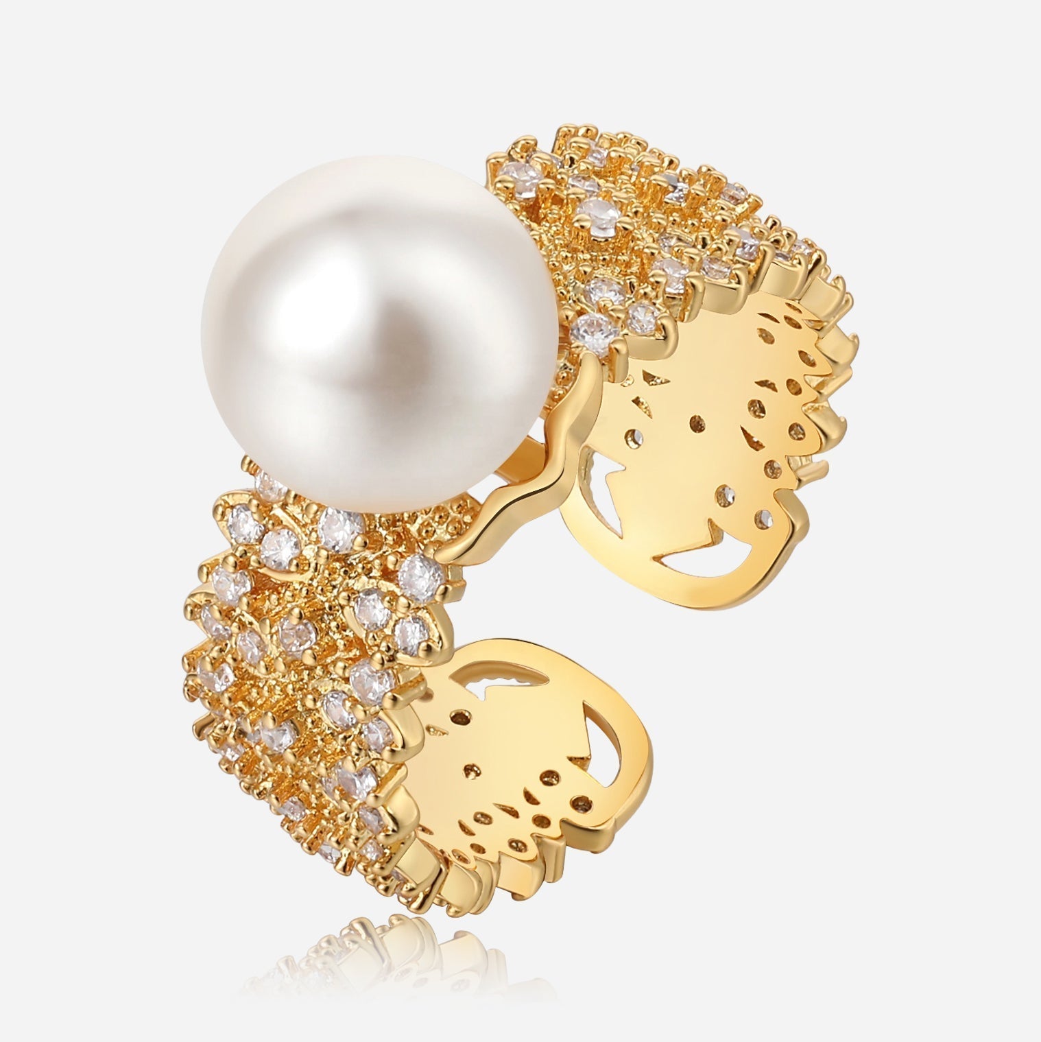 Pearl Luxe Open Ring