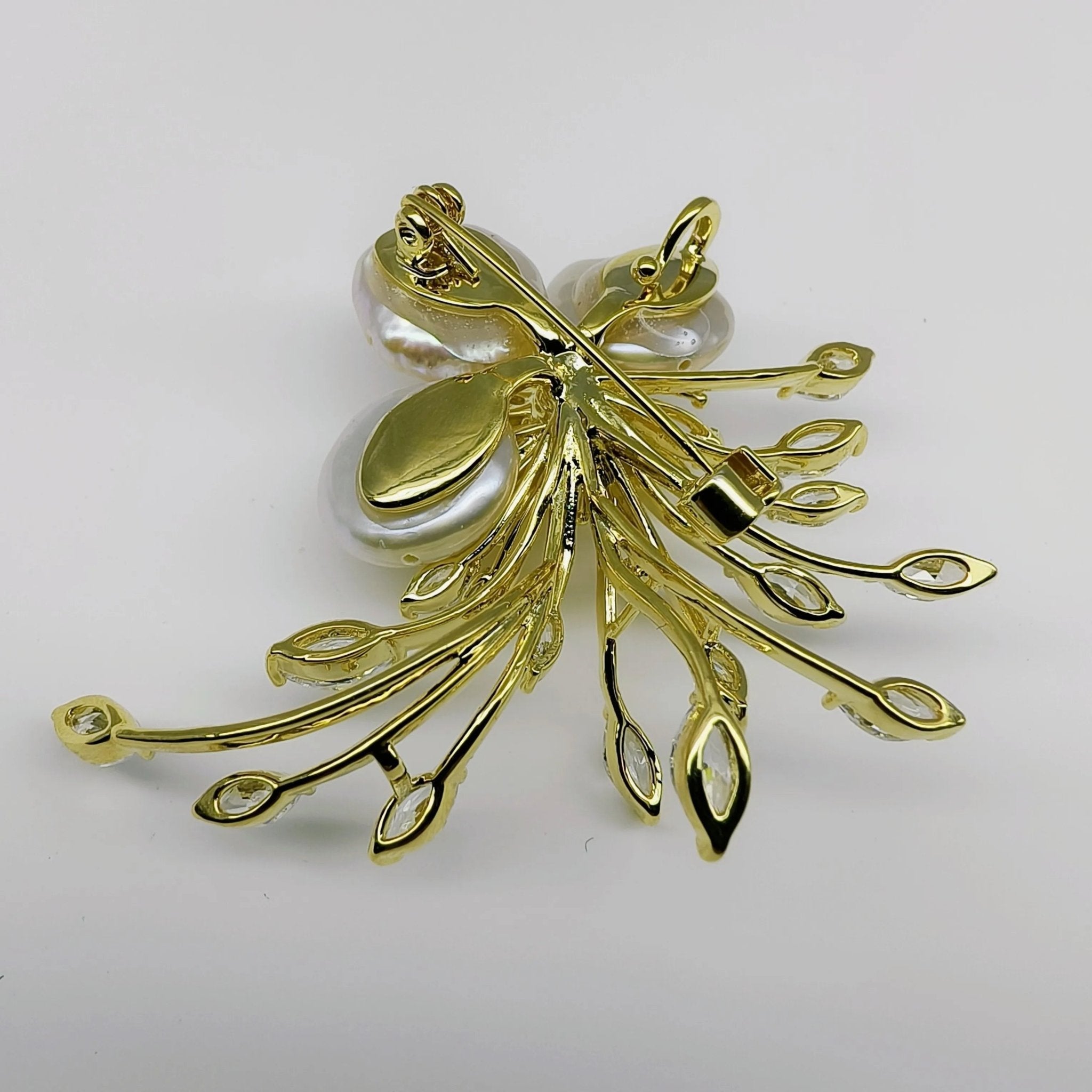 Pearl Starburst Brooch