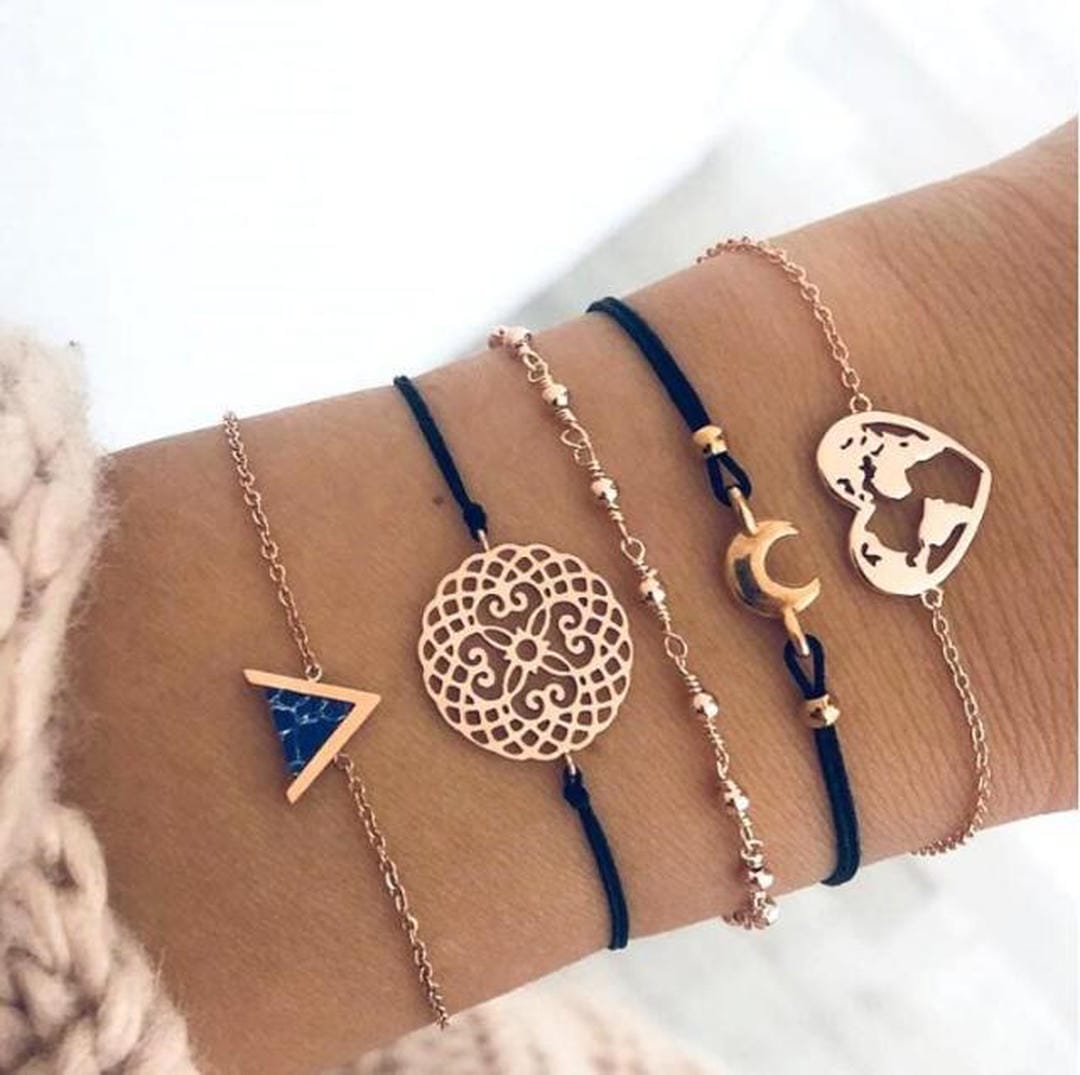 Set of 5 Premium Unique Bracelets