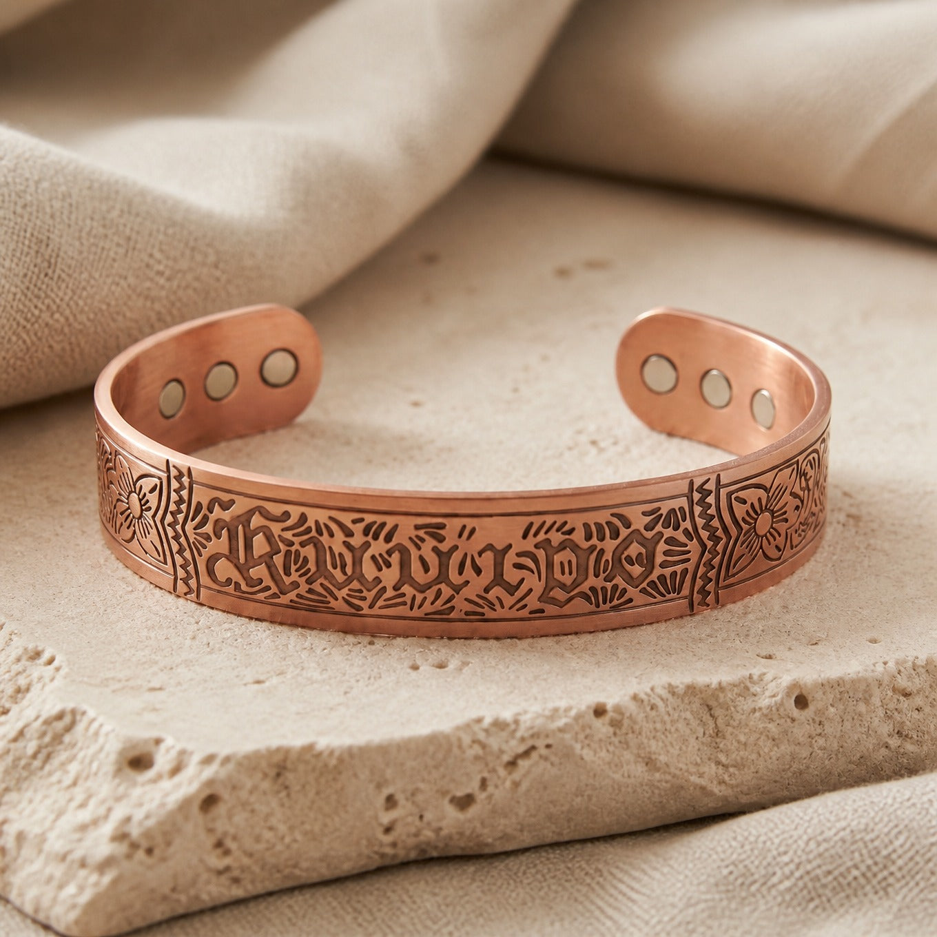 Drift Glow Copper Bracelet
