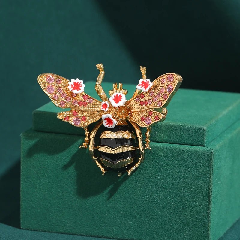 Rosegarden Bee Brooch
