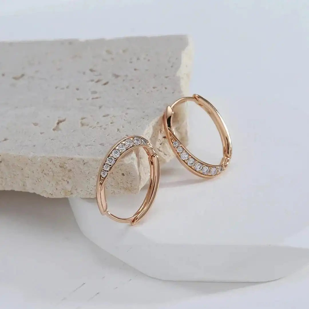 Chic Golden Hoop Earrings