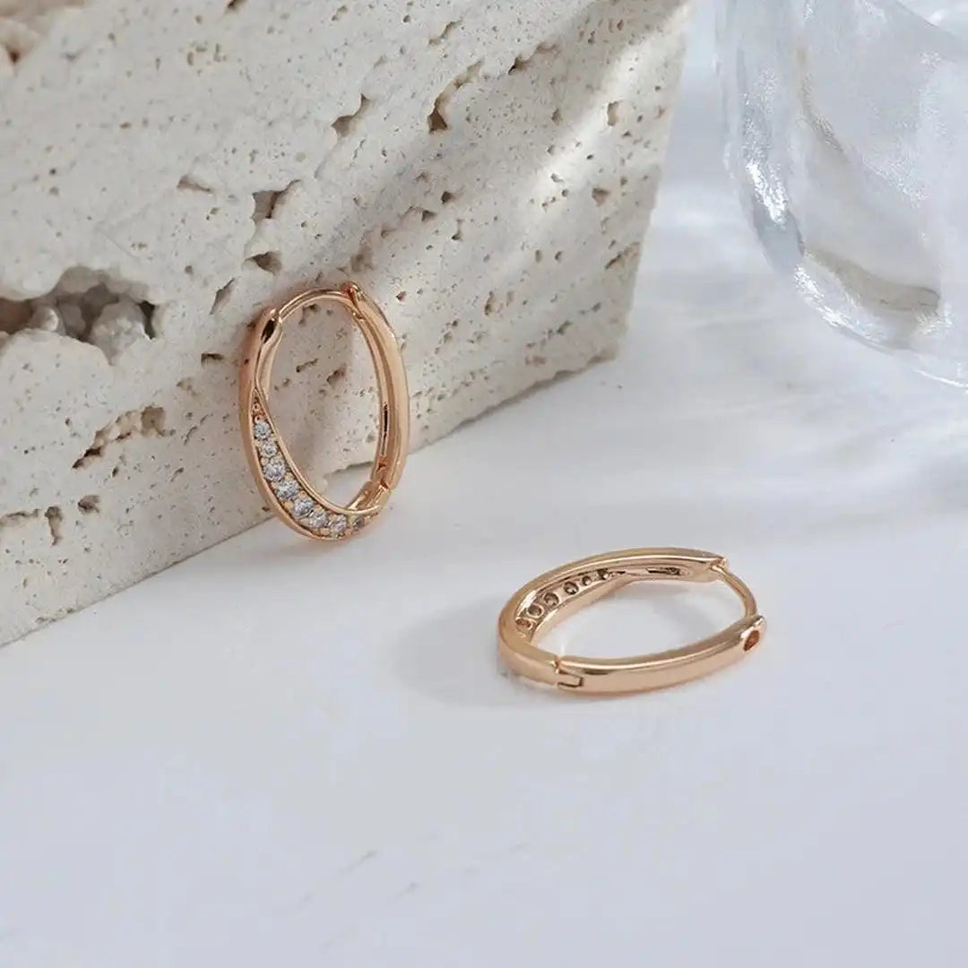 Chic Golden Hoop Earrings