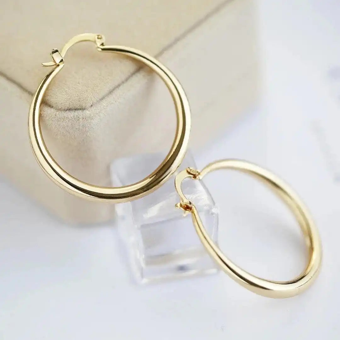 Bold Gold Hoop Earrings