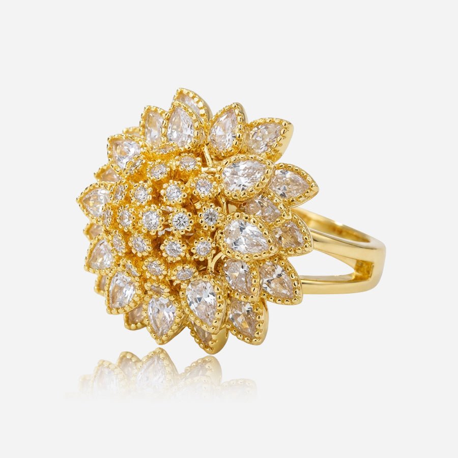 Sunflare Bloom Vintage Ring