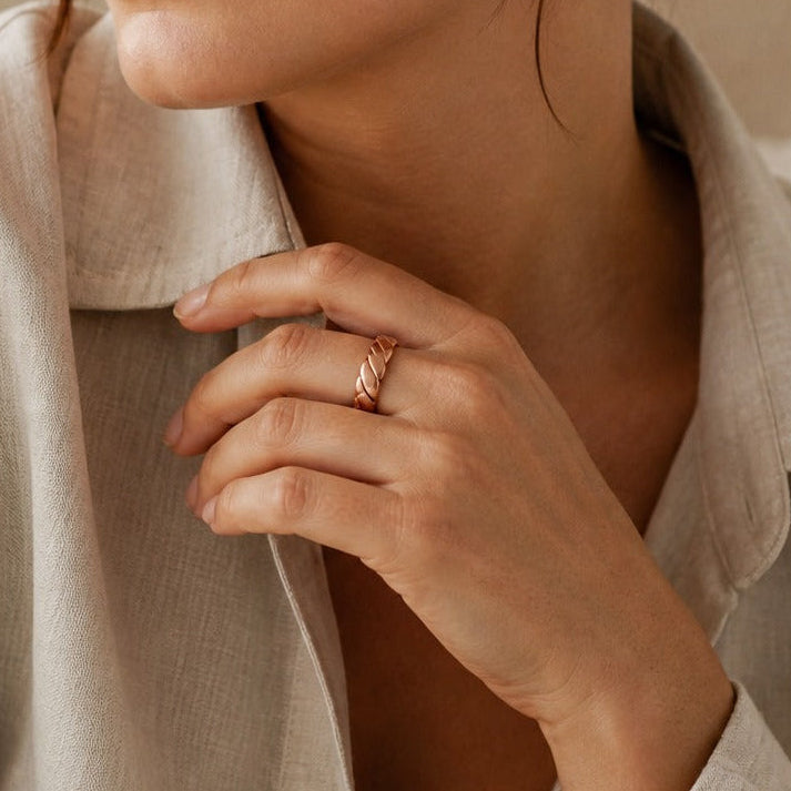 Knap Aura Copper Ring