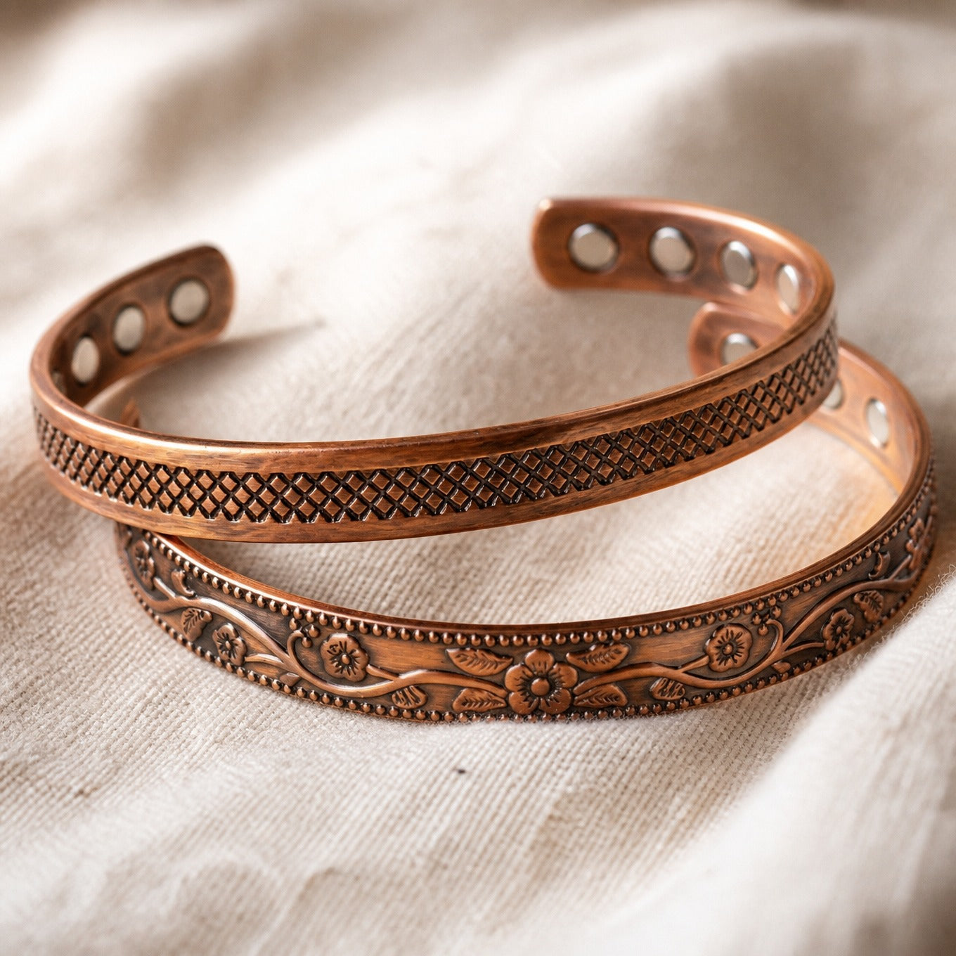 Eternal Forge Copper Bracelet Set