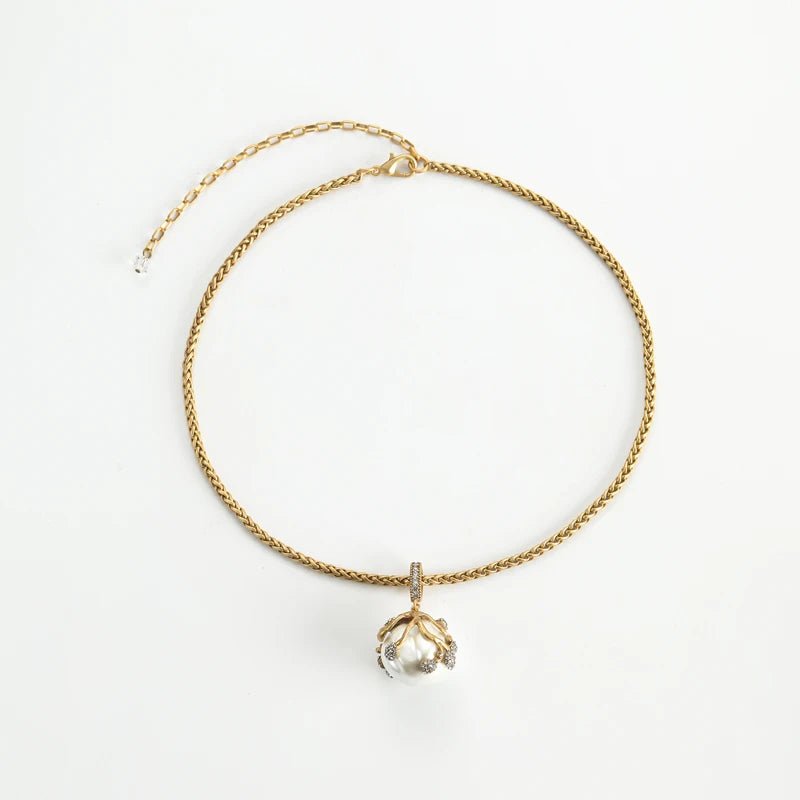 Wildflower Pearl Crown Necklace